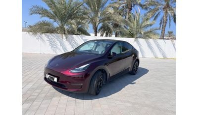 Tesla Model Y Long Range, full self drive, Midnight Cherry, white interior black 20" rims