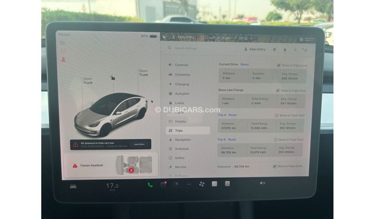 Tesla Model 3 PERFORMANCE 2021 GCC DUAL MOTOR AWD LOW MILEAGE SINGLE OWNER WITH AGENCY WARRANTY IN MINT CONDITION