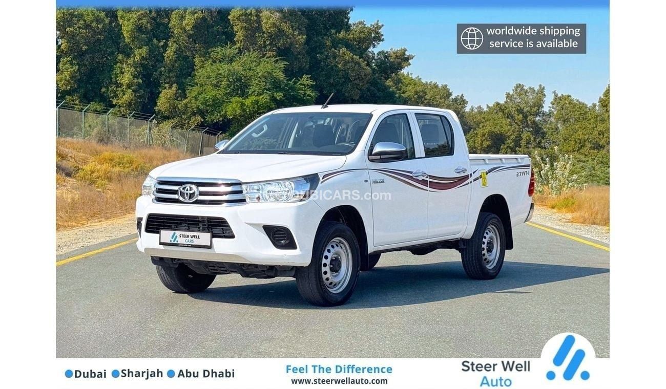 تويوتا هيلوكس GL 2.7L Double Cab Utility 4WD MT  Reliable Condition / GCC Specs / Ready to Drive / Book Now!