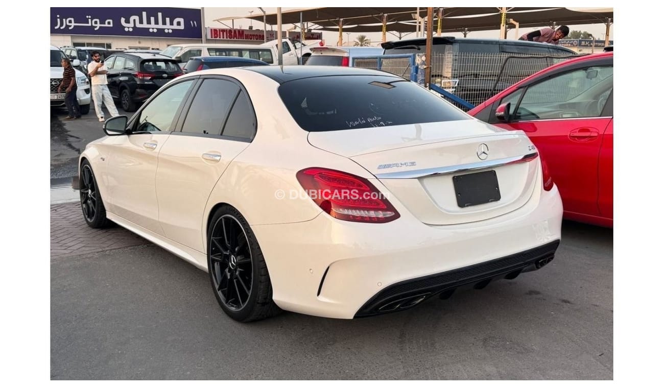 Mercedes-Benz C 43 AMG MERCEDES C43 2018 WHITE INSIDE RED JAPAN IMPORT WITH LOW MILLAGE