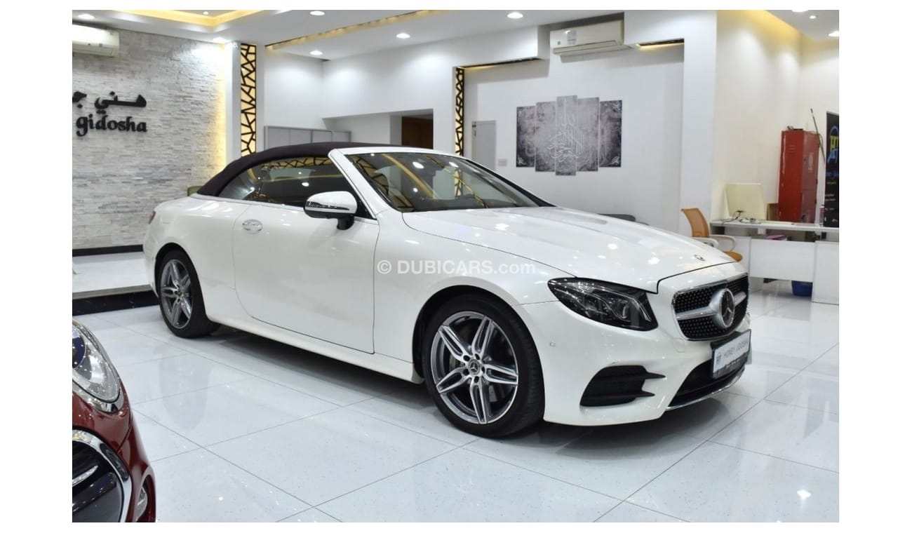 مرسيدس بنز E 400 EXCELLENT DEAL for our Mercedes Benz E400 4Matic CONVERTIBLE ( 2018 Model ) in White Color Japanese