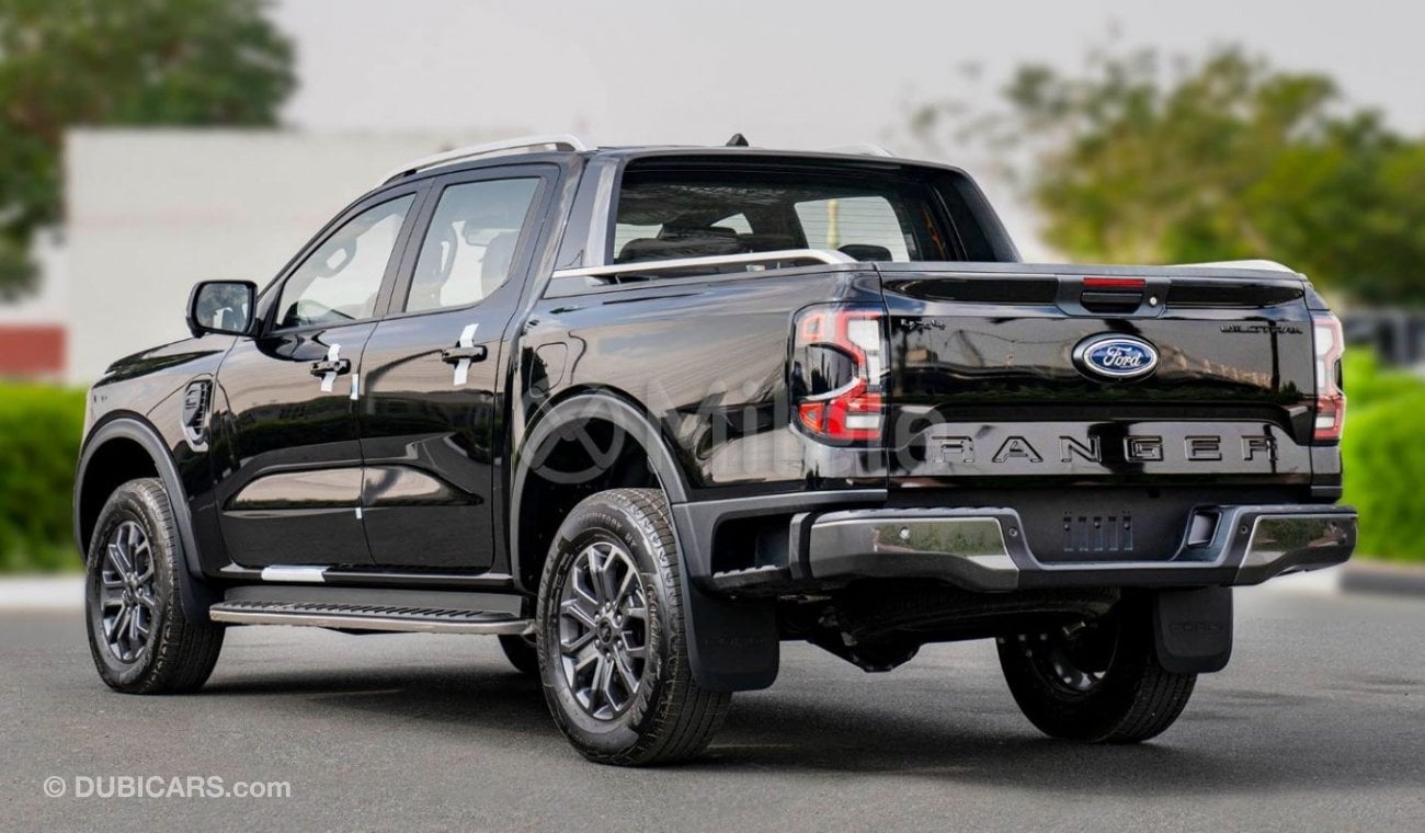 فورد رانجر DC WILDTRAK 2.0L DIESEL 4X4 - ABSOLUTE BLACK: WITH BI-TURBO ENGINE, 360 CAMERA