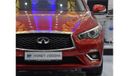 Infiniti Q50 EXCELLENT DEAL for our Infiniti Q50 2.0t ( 2018 Model ) in Red Color GCC Specs