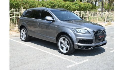 Audi Q7 TFSI quattro S-Line 0% DP - FSH - AUDI Q7 S-LINE 3.0SC 2015 - FIRST OWNER - WELL MAINTAINED - GCC