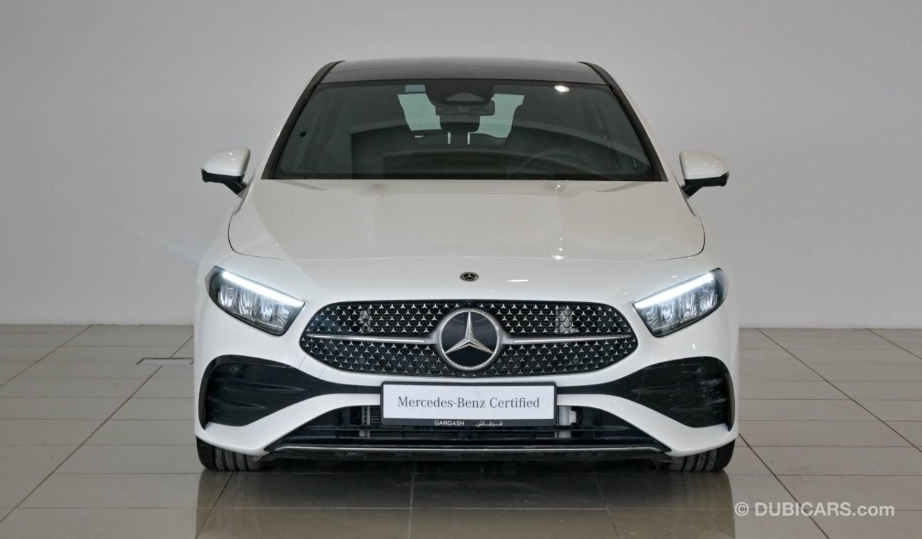 مرسيدس بنز A 200 VSB 33108 - Mercedes Benz A200 AMG Line - Gargash Warranty + Service Contract until 22/11/2028 or 10