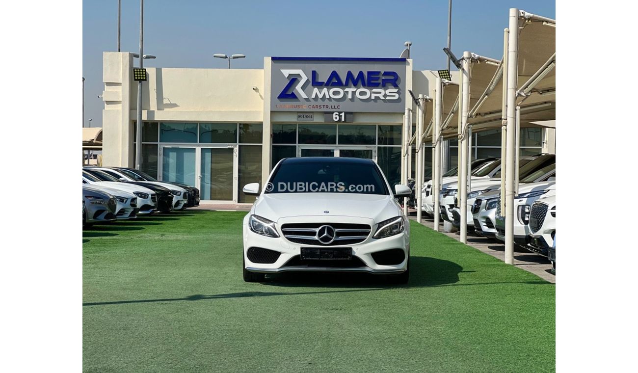 مرسيدس بنز C200 1500 Monthly payments / C200 2015 / GCC / FUll option / No any accidents