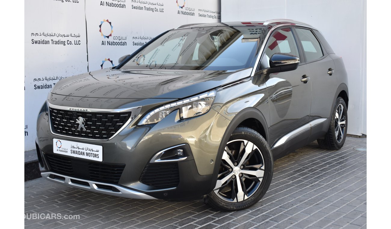 Peugeot 3008 AED 1279 PM  1.6L GT LINE GCC MANUFACTURER WARRANTY 2026 OR 100K KM