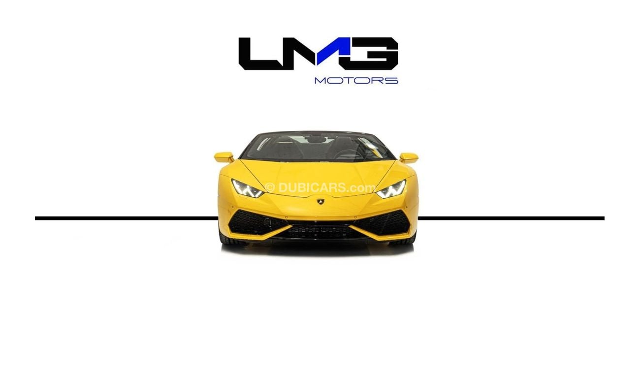 Lamborghini Huracan HURACAN SPYDER LP 610-4 | GIALLO INTI  | IMMACULATE CONDITION | LMG MOTORS