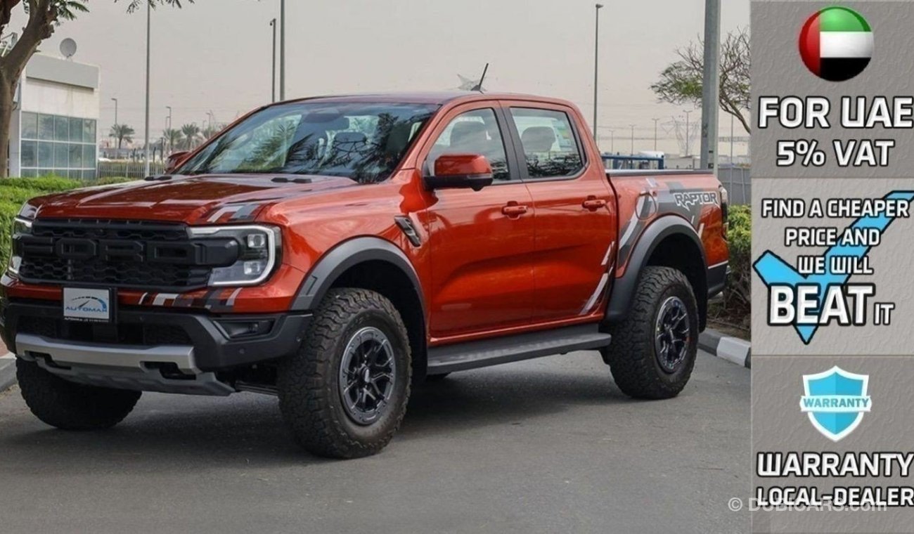 فورد رينجر رابتور V6 3.0L Ecoboost 4X4 , 2024 GCC , 0Km , With 5 Years or 100K Km Warranty @Official Dealer