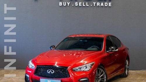 Infiniti Q50 AED 1,629 pm • 0% Downpayment • Red Sport 400 • 2 Years Warranty