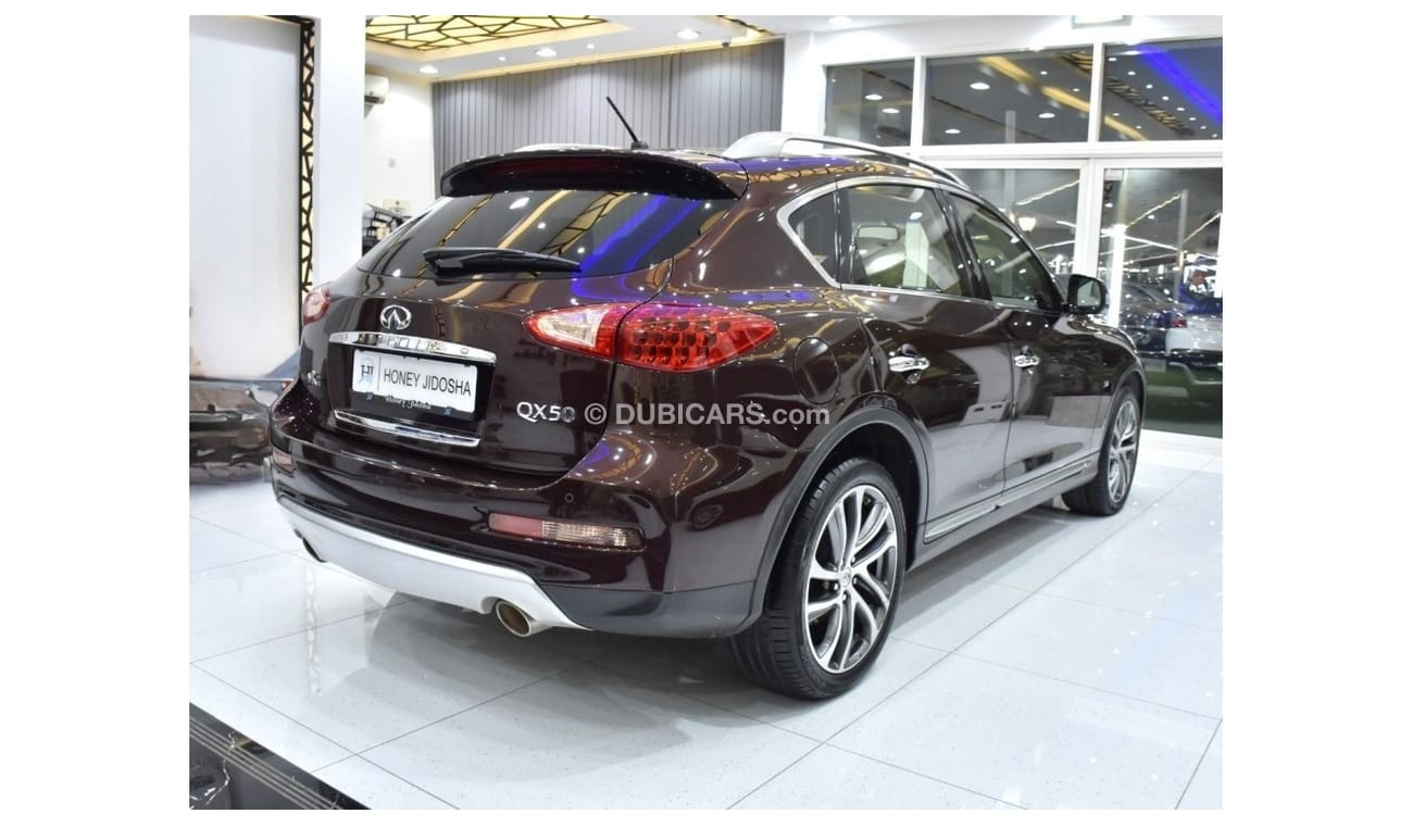 Infiniti QX50 EXCELLENT DEAL for our Infiniti QX50 ( 2017 Model ) in Burgundy Color GCC Specs