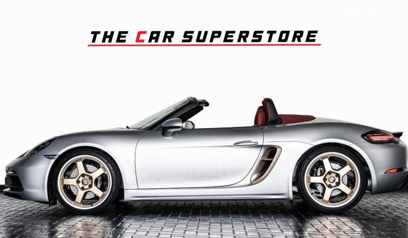 بورش بوكستر 718 2022-PORSCHE BOXSTER-25 YEARS ANNIVERSARY EDITION-GCC-SPECIAL CAR-AL NABOODA WARRANTY TILL 2026