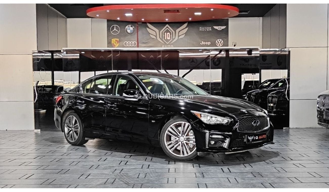 Infiniti Q50 Sport AED 1,000 P.M | 2017 INFINITI Q50S | UNDER WARRANTY GCC | 3L TWIN TURBO | SUNROOF