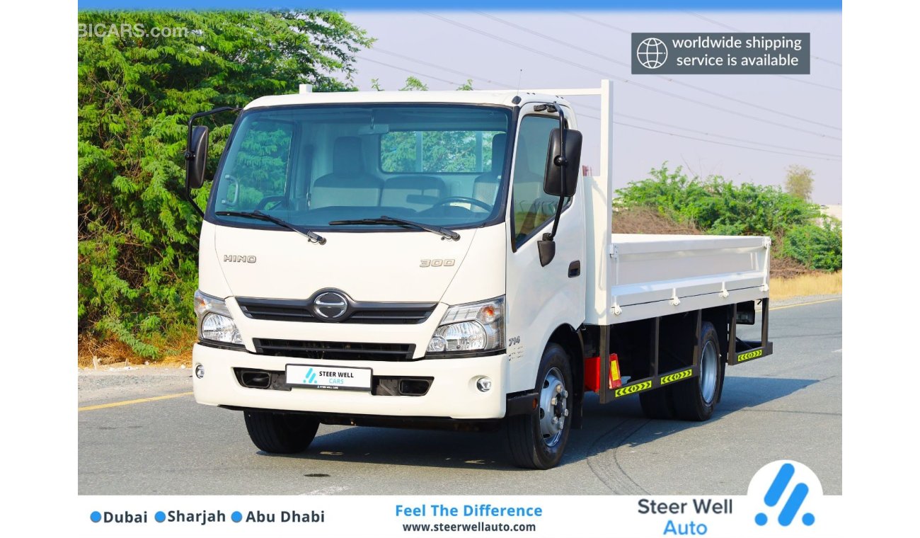 Hino 300 714 Series Pick Up Cargo Body - 4.0L RWD - DSL MT - Low Mileage - Good Condition - Book Now!