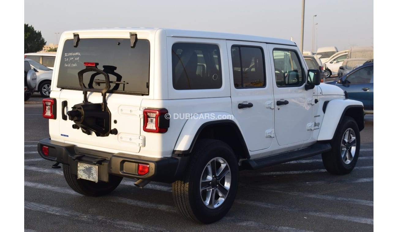 جيب رانجلر Jeep Wrangler Sahara. 2022 fuel petrol 2.0 L turbo charged 5 seats 5 doors