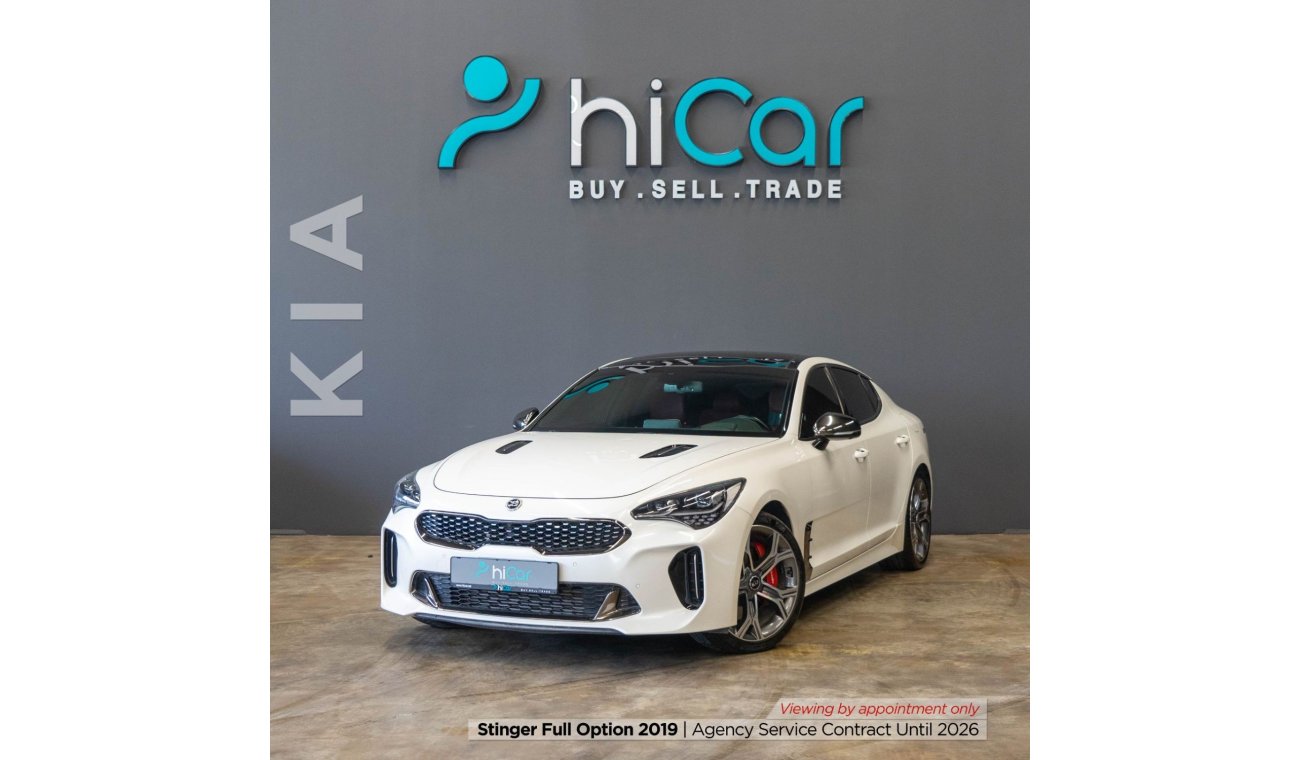 Kia Stinger Full Option AED 1,533pm • 0% Downpayment • GT • Agency Service contract until 2026