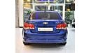 Chevrolet Cruze FULL SERVICE HISTORY! PERFECT CONDITION! Chevrolet Cruze LT 2014 Model!! in Blue Color! GCC Specs