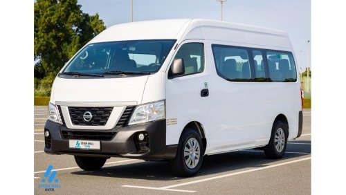 Nissan Urvan Panel Van High Roof 2020 NV350 High Roof 13 Seater - Passenger Van - M/T Petrol - GCC - Ready to Dri