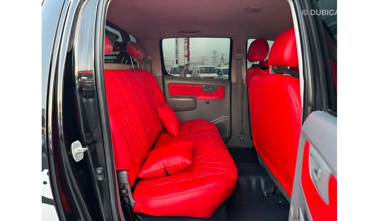 Toyota Hilux DOUBLE CABIN | PREMIUM SPORTS BAR WITH BASKET | 2009 | 2.7L PETROL | LHD | MANUAL | RED INTERIOR