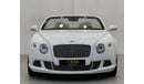 بنتلي كونتيننتال جي تي سي W12 2012 Bentley Continental GTC Convertible, W12, Excellent Condition, Full Options, GCC