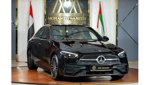 مرسيدس بنز C200 Mercedes-Benz C 200 Premium Plus | 2024 GCC 0km | AMG Package | Burmester | Rear Curtains