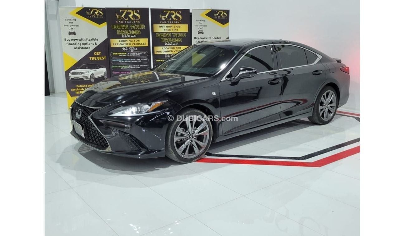 لكزس ES 350 F Sport 3.5L (302 HP) AED 1,200 P.M | 2019 LEXUS US 350 F SPORT | V6 3.5L | American Specs