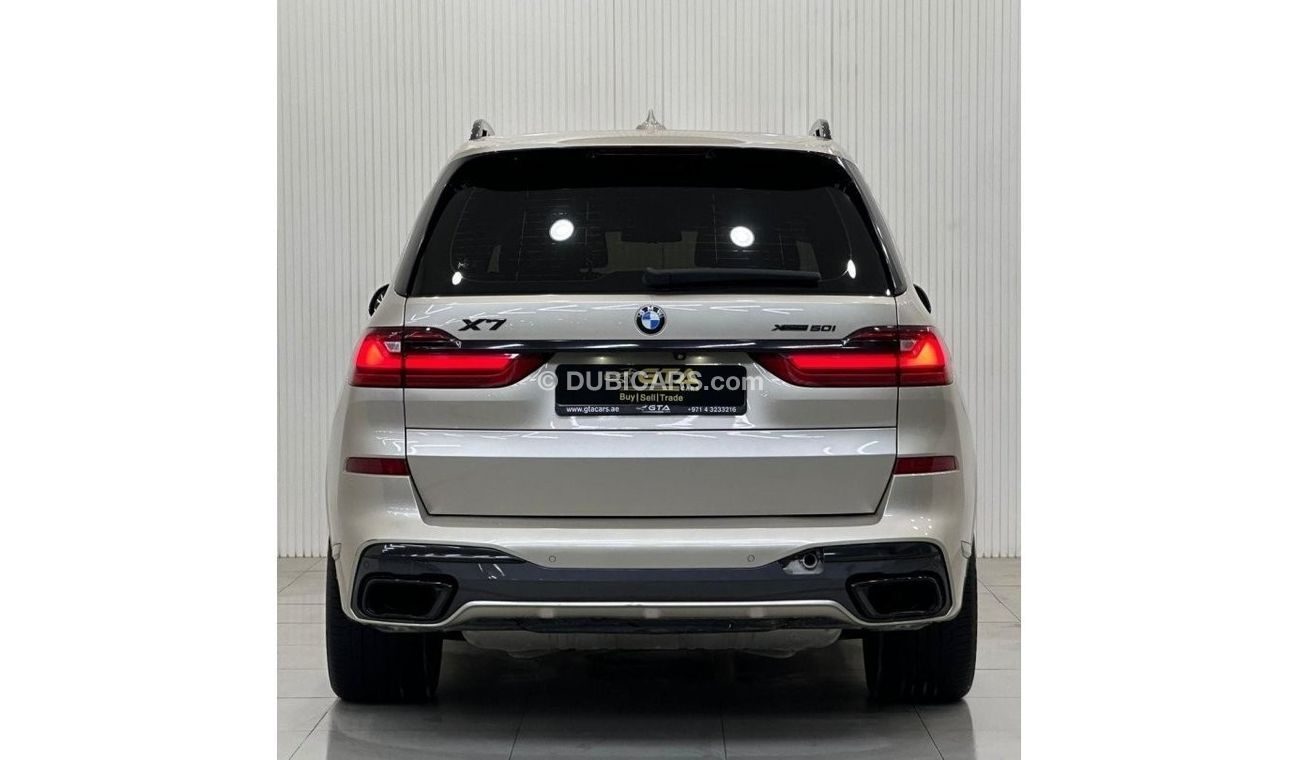 بي أم دبليو X7 2019 BMW X7 xDrive50i M-Sport, Oct 2024 BMW Warranty + Service Pack, Full Options, VIP Seats, GCC