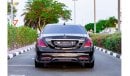 مرسيدس بنز S 63 AMG Std Mercedes Benz S63 AMG 2019 GCC Free of Accident Under Warranty