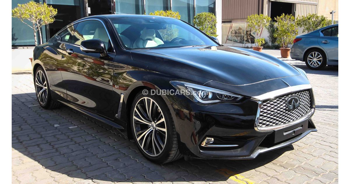 Infiniti Q60 3.0t for sale: AED 182,900. Black, 2017