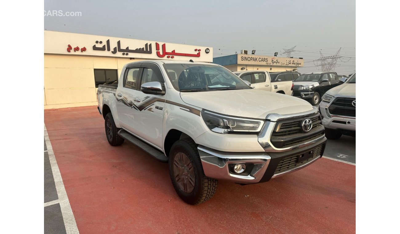 تويوتا هيلوكس TOYOTA HILUX 2.7 AT FULL OPTION 2024 WHITE WITH PUSH START