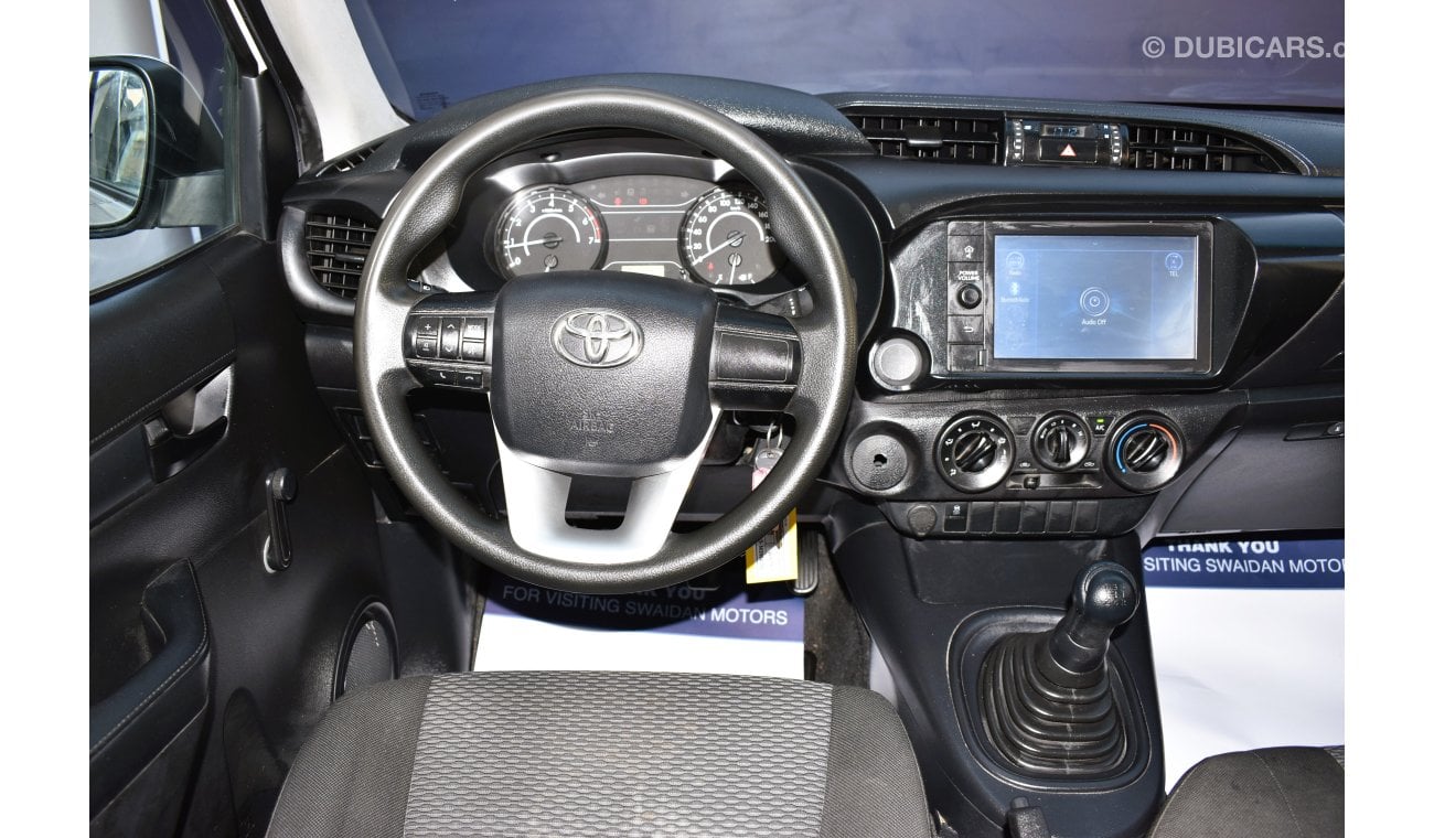 Toyota Hilux AED 1279 PM | 2.7L MT GL DC GCC DEALER WARRANTY