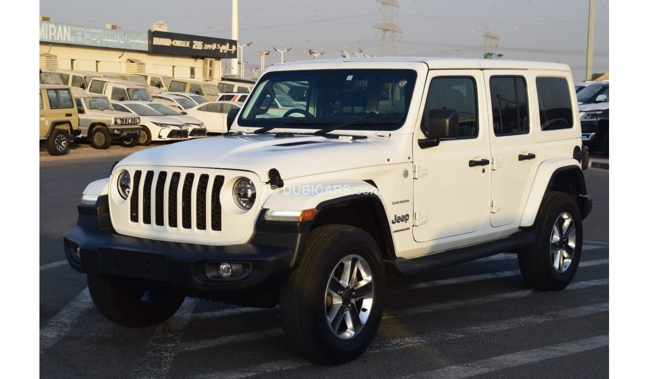 جيب رانجلر Jeep Wrangler Sahara. 2022 fuel petrol 2.0 L turbo charged 5 seats 5 doors