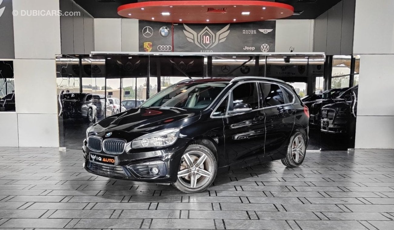 BMW 218i Active Tourer AED 2,100 P.M | 2015 BMW 218i TOURER SPORT | FULL PANORAMIC VIEW | LEATHER | GCC | 1.5