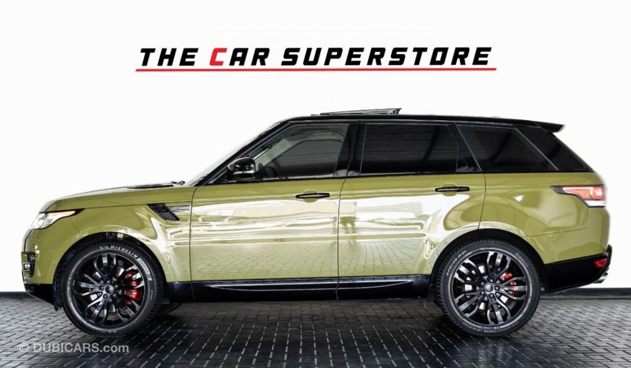 لاند روفر رينج روفر سبورت (آخر) 2015 - RANGE ROVER SPORT - GCC - V6 - PISTACHIO GREEN SPECIAL PAINT