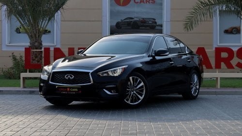 Infiniti Q50 Luxe Infiniti Q50 2022 GCC under Agency Warranty with Flexible Down-Payment/ Flood Free.