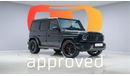 Mercedes-Benz G 63 AMG 2 Years Approved Warranty - Approved Prepared Vehicle Exterior view