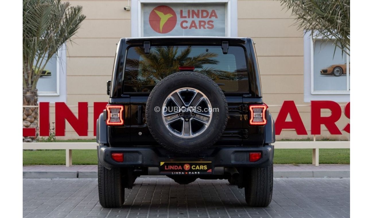 Jeep Wrangler Unlimited Sahara 3.6L Jeep Wrangler Unlimited Sahara 2019 GCC (LOWEST MILEAGE) under Warranty with F