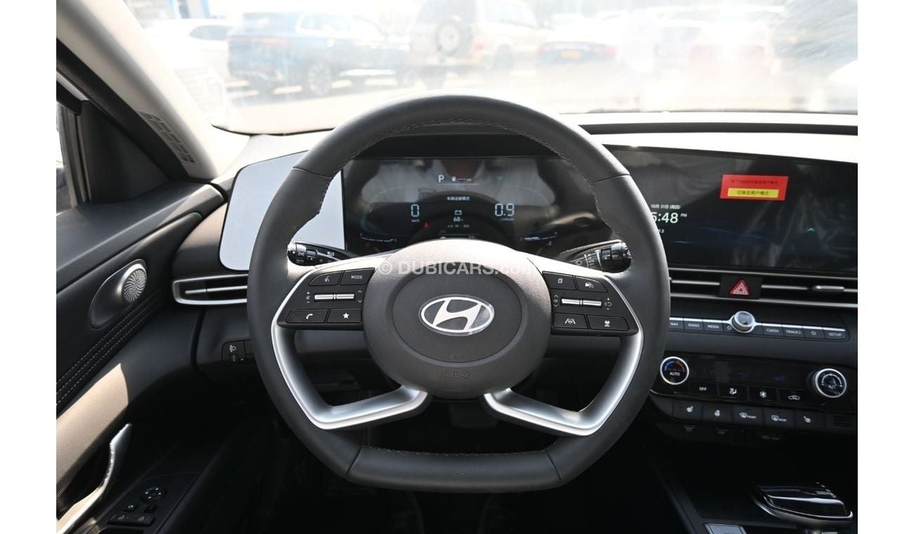 هيونداي إلانترا Hyundai Elentra LUX 1.5L, Petrol, Model 2024, Color White (Export Price)