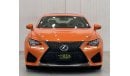 لكزس RC F 2015 Lexus RC-F, Full Lexus Service History, Low Kms, Carbon Fiber Package, Excellent Condition, GCC