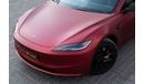 تسلا موديل 3 Tesla Model 3 Long Range 2024 GCC under Agency Warranty with Flexible Down-Payment.