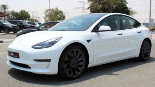 تسلا موديل 3 TESLA MODEL 3 PERFORMANCE DUAL MOTOR AWD 2023 GCC WITH AGENCY IN MINT CONDITION