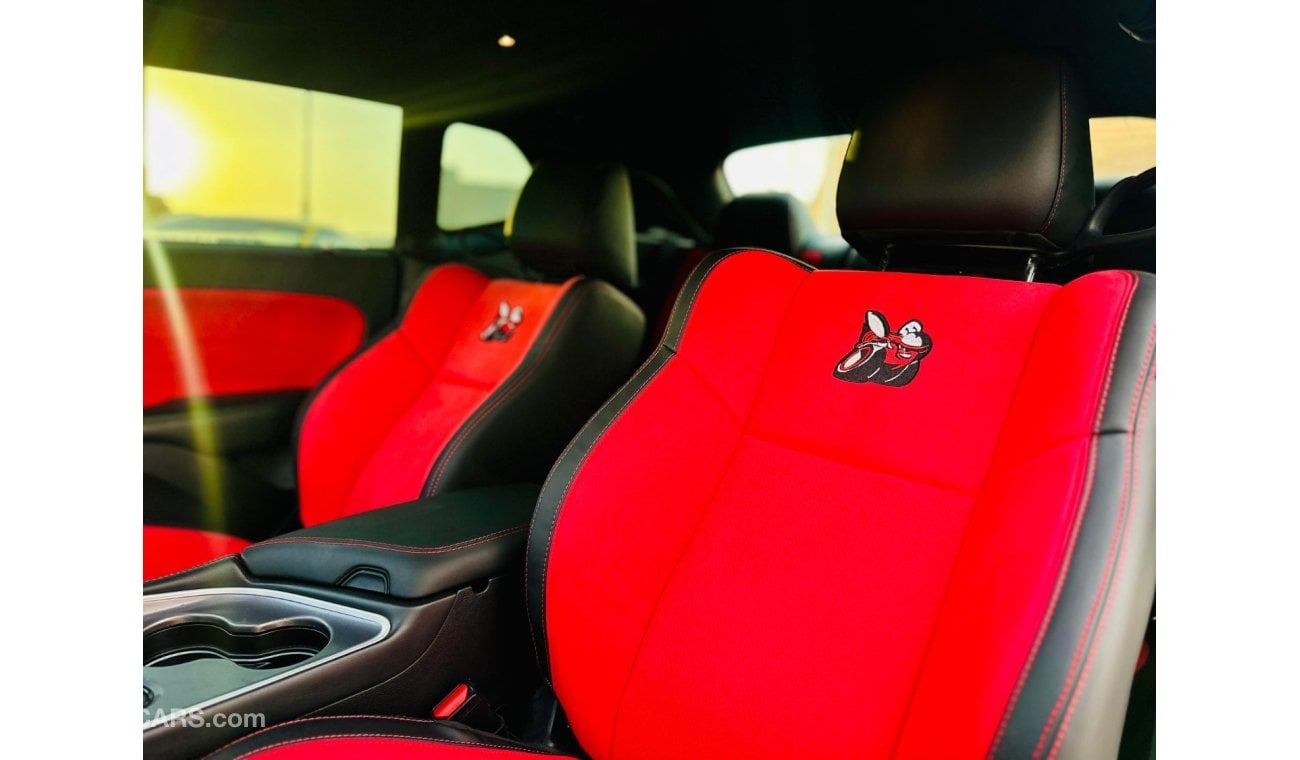 Dodge Challenger SRT ScatPack | Monthly AED 1890/- | 0% DP | Custom Leather Seats | Touch Screen | # 43450