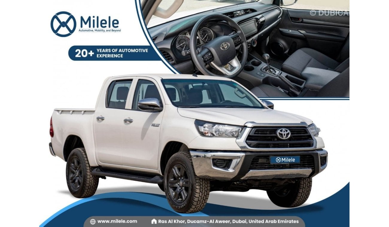 Toyota Hilux DC 2.7L PETROL 4X4: CHROME KIT, HALOGEN HEADLAMPS, FABRIC SEATS (EXPORT ONLY)