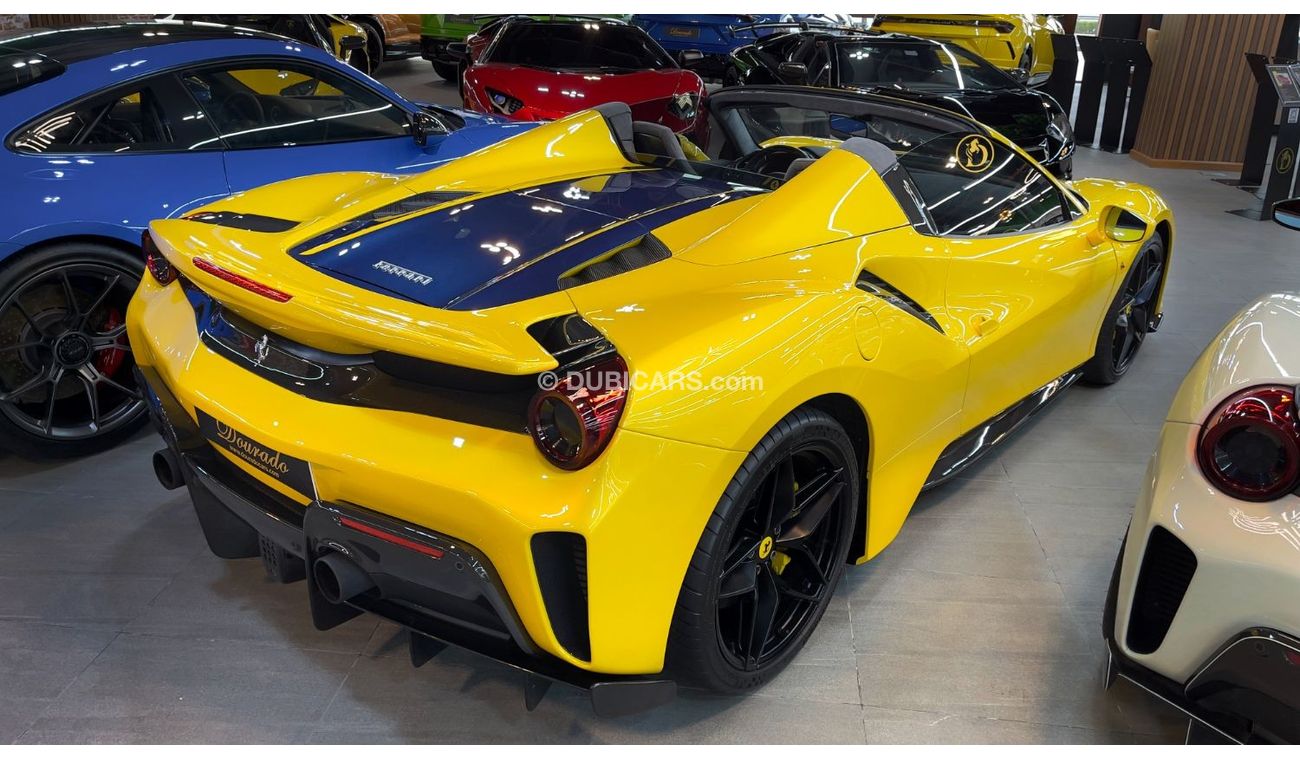 فيراري 488 Pista Spider | 2020 | Giallo Modena | Full Carbon Fiber | 720 HP