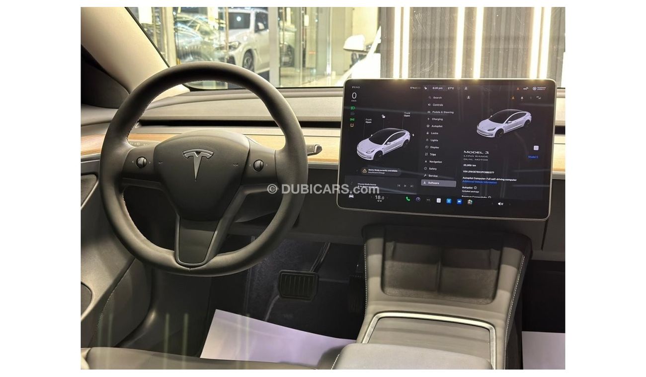 Tesla Model 3 TESLA MODEL 3 LONG RANGE 2023 GCC 33000KM UNDER WARRANTY AND SERVICE CONTRACT NO ACCIDENT NO PAINT P