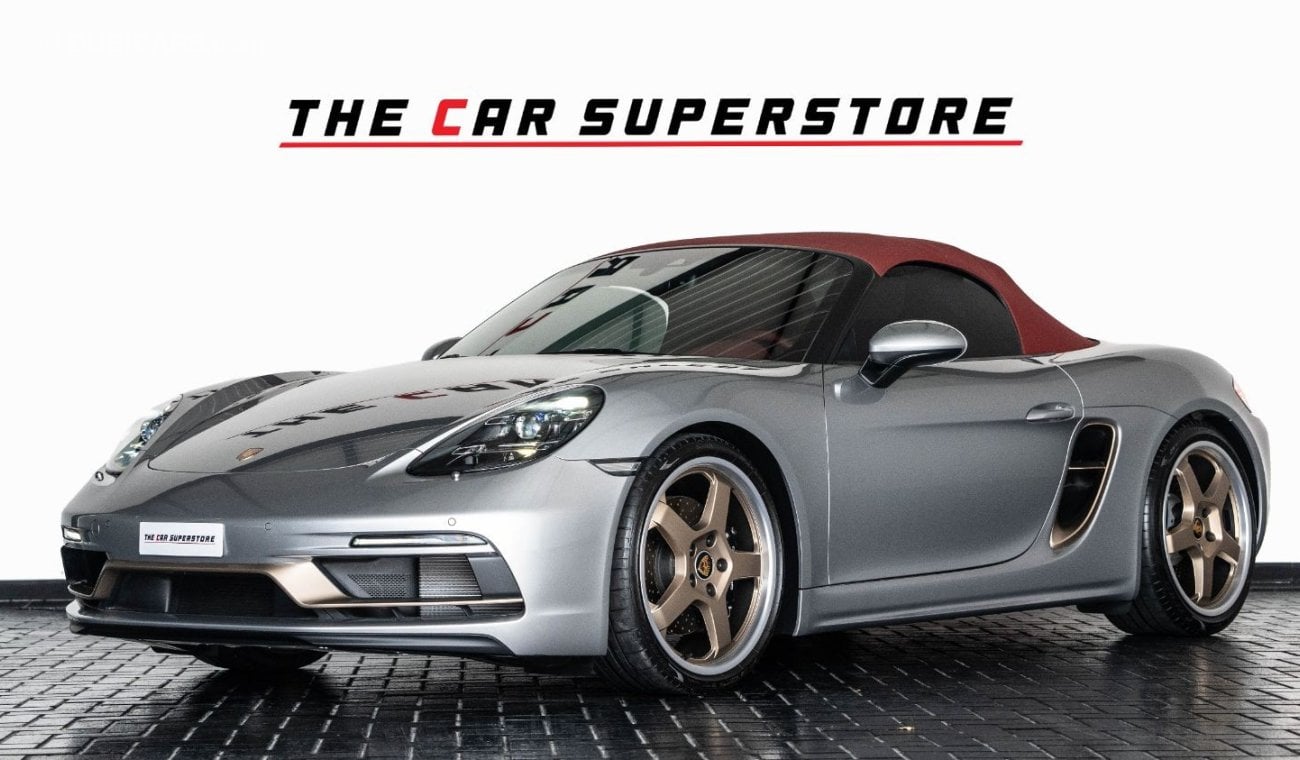 Porsche Boxster 2022-PORSCHE BOXSTER-25 YEARS ANNIVERSARY EDITION-GCC-SPECIAL CAR-AL NABOODA WARRANTY TILL 2026