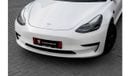 Tesla Model 3 | 2,154 P.M  | 0% Downpayment | Model 3 | Rear Wheel Drive | Low Mileage!