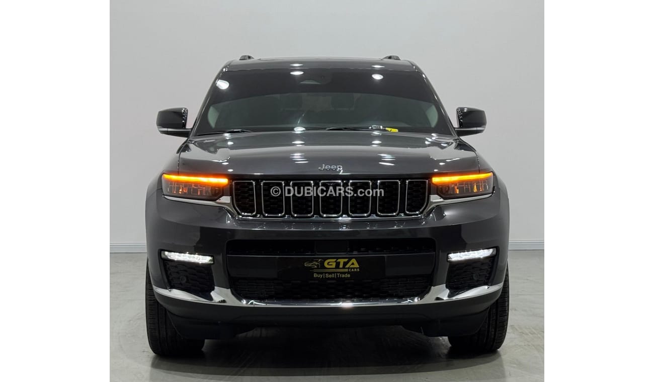 جيب جراند شيروكي L Limited 3.6L 2022 Jeep Grand Cherokee L Limited, 2027 Jeep Warranty + Service Pack, Full Options,