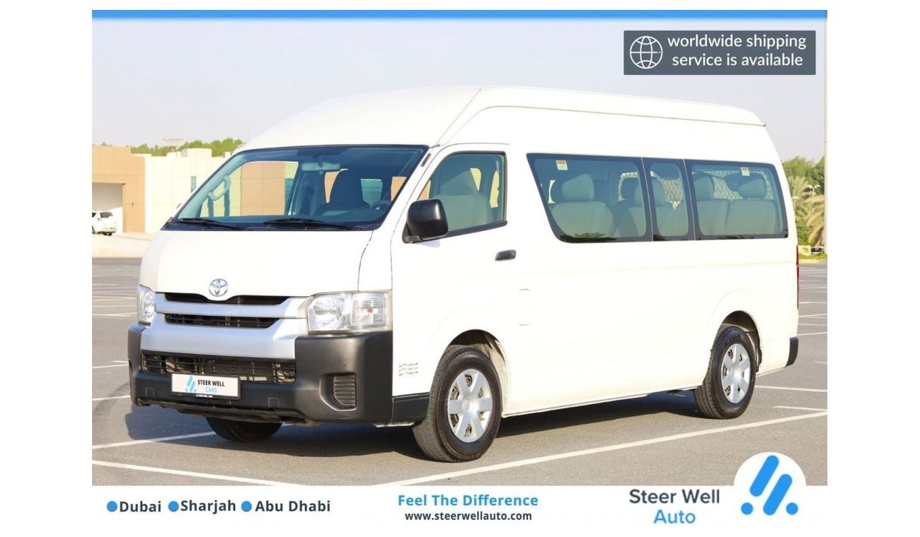 Toyota Hiace 13-Seater passenger Van | HiRoof | Excellent Condition | GCC Specs