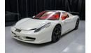 Ferrari 458 Spider | Italia | Type F142 | Used | 2014 | White Bianco Avus